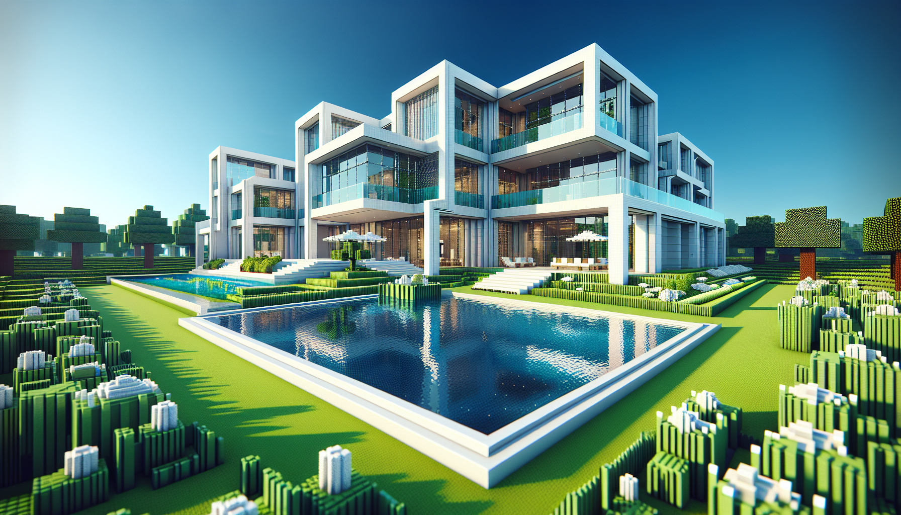 **Image Description 2:** A wide-angle view of a luxurious mo...
